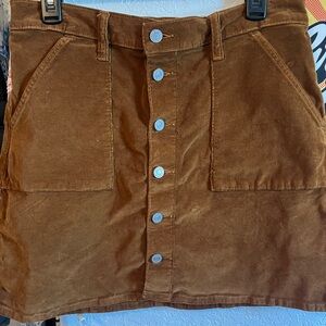 Lucky brand Brown Corduroy skirt